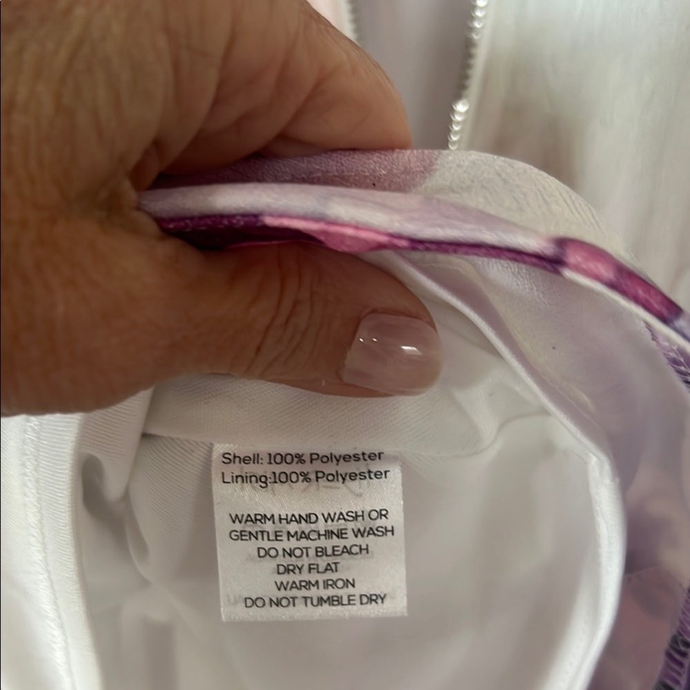 Tiger Mist Purple and Pink Spaghetti Strap Mini Dress - Picture 8 of 8